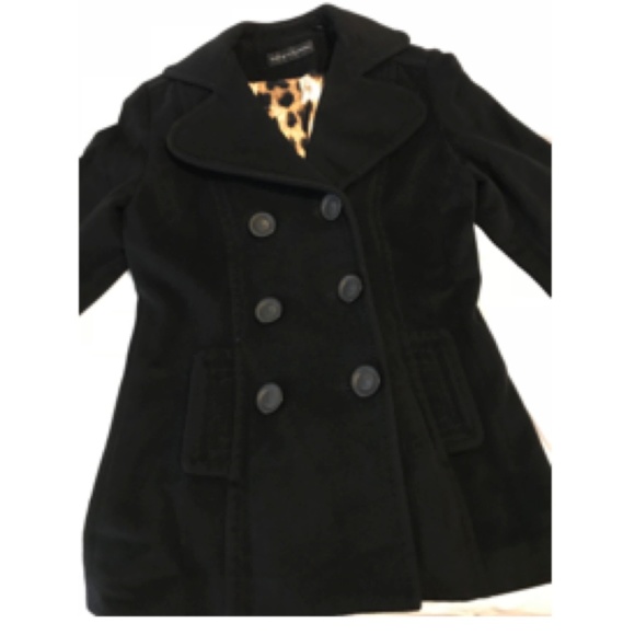Dana Buchman Black Wool Peacoat - Picture 2 of 8
